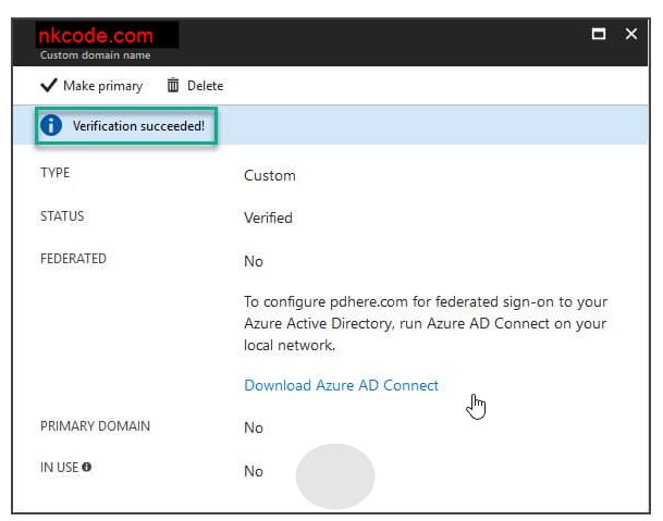 Add Custom Domain Name To Azure Active Directory | NKCODE TECH GEEK ZONE